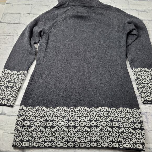 Cynthia Rowley Hooded Nordic Zip Cardigan size Medium - Picture 7 of 16